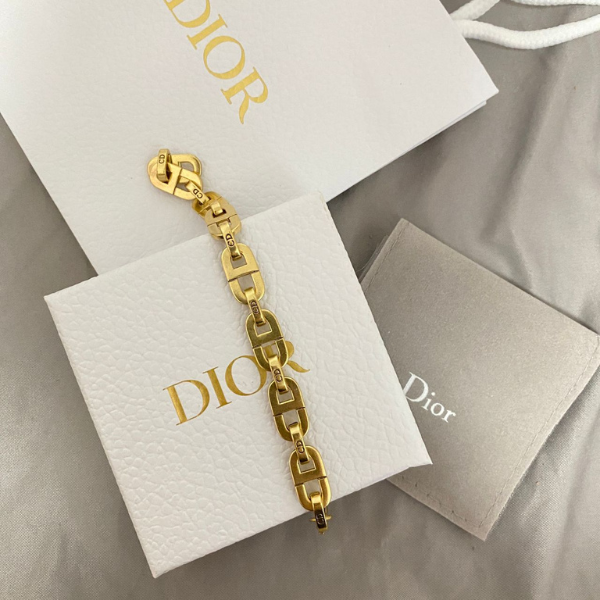 Luxury Stainless Steel Gold-Tone Link Bracelet